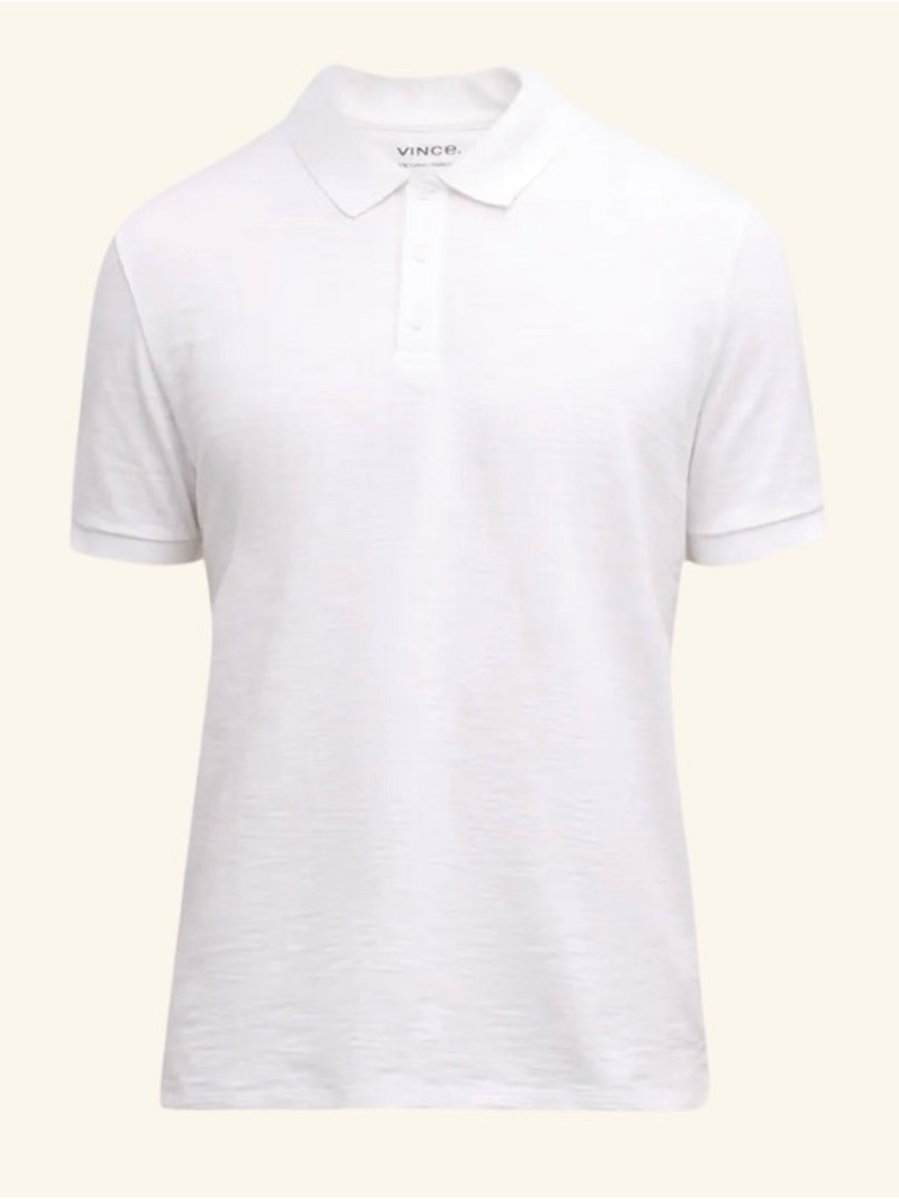Vince Classic Slub Polo Shirt NWT Medium
